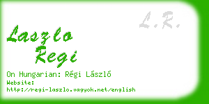 laszlo regi business card
