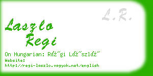 laszlo regi business card